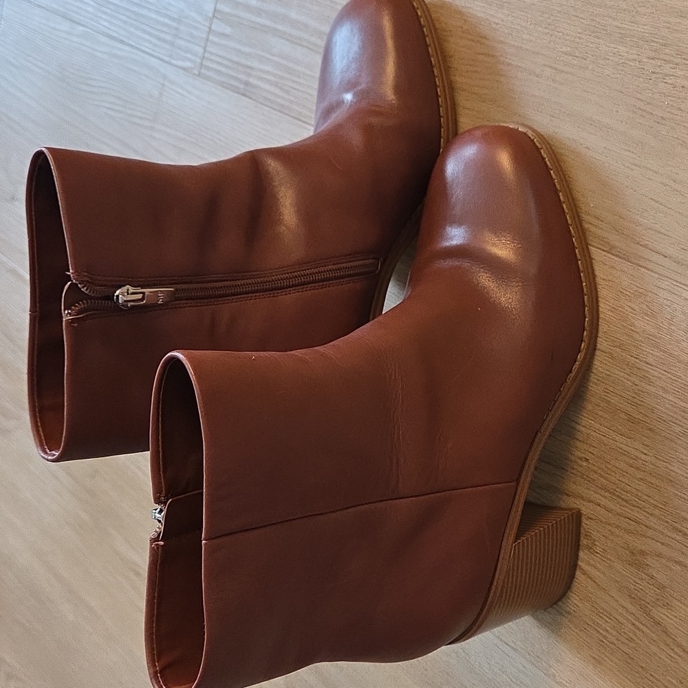 Marc Fisher Chestnut Heeled Boots